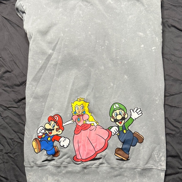Nintendo Super Mario Gray Hoodie - Picture 3 of 3